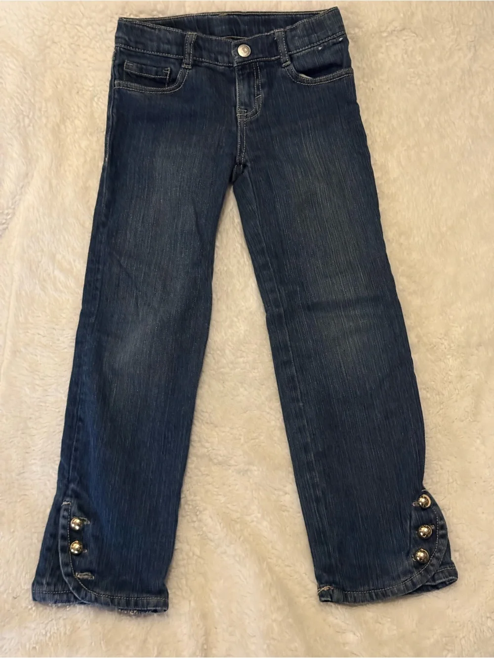 Gymboree Flared Jeans with Button Hem